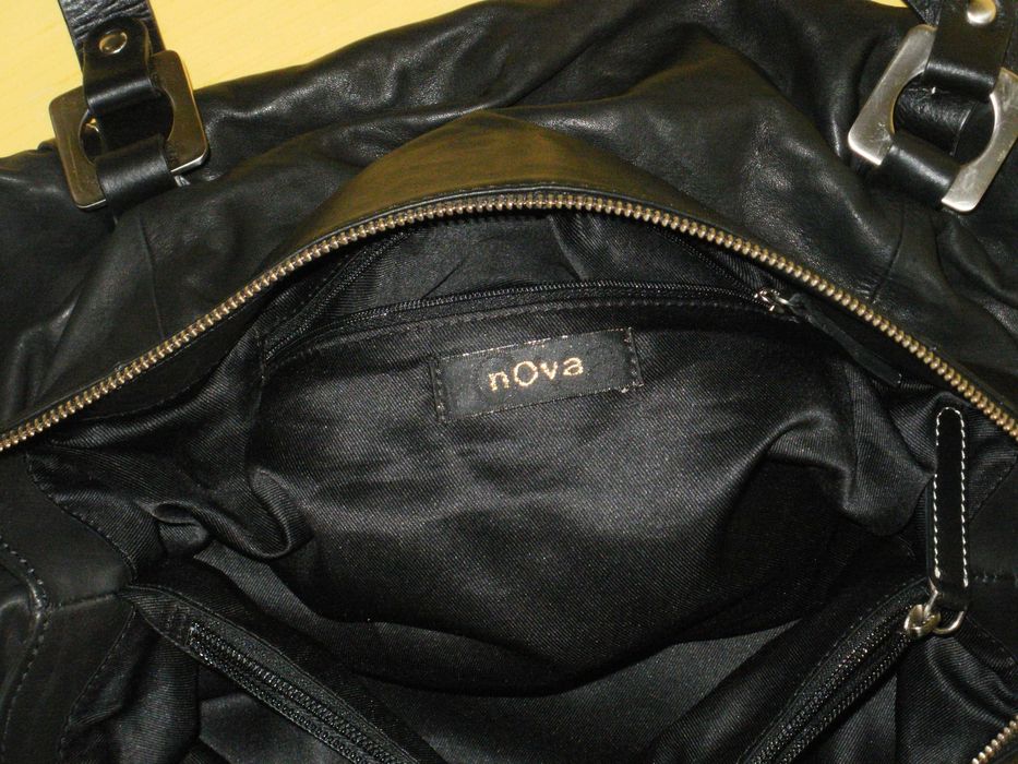 NOVA голяма дамска чанта естествена кожа