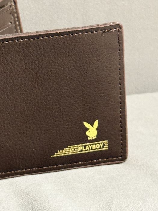 Portofel PlayBoy din piele maro unisex