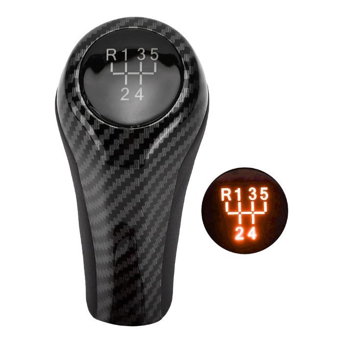 Светеща топка за скоростен лост BMW – 5 скорости, универсална