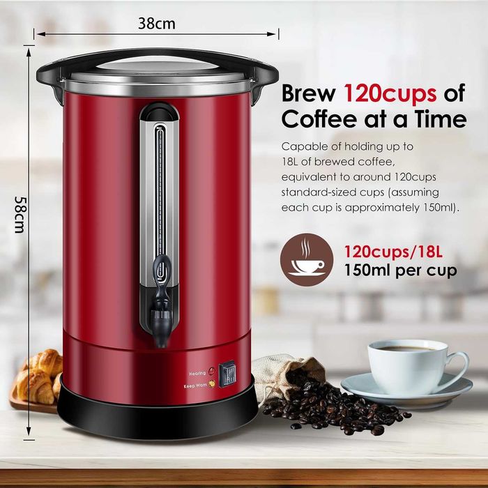 Cafetieră profesională Homtone cu filtru rotund