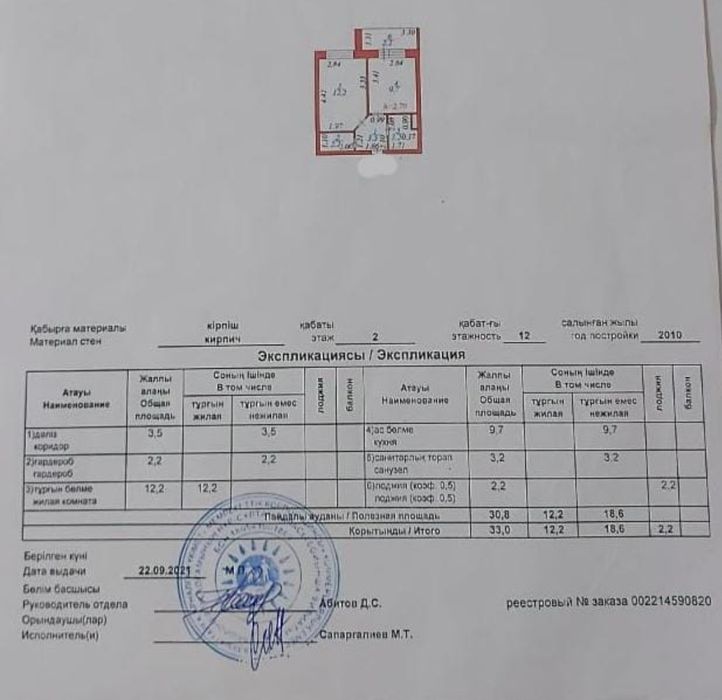 1 комнатная квартира