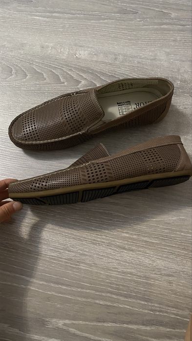 Мокасины Etor кожа размер 43 новые