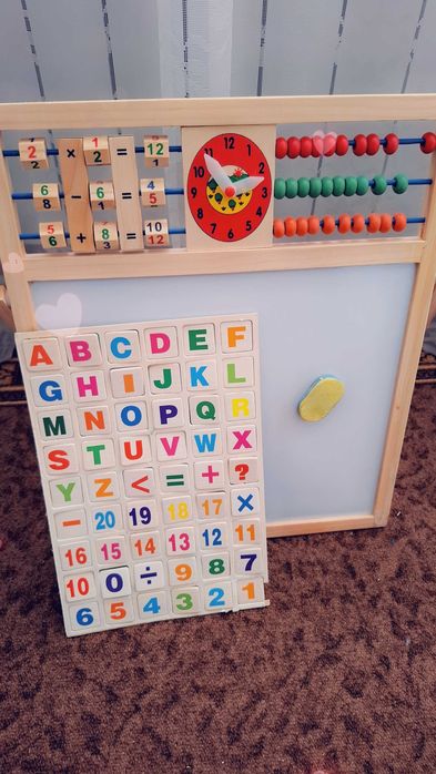 Детска дъска- с магнит и за тебешир