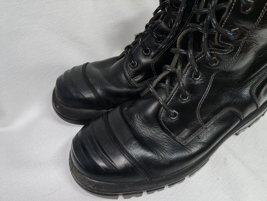 Здрави и удобни мъжки предпазни боти от естествена кожа GOLIATH №44