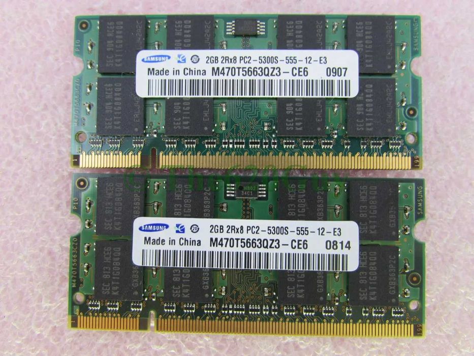 Pachet 2x2GB DDR2 2x2GB DDR3 Laptop