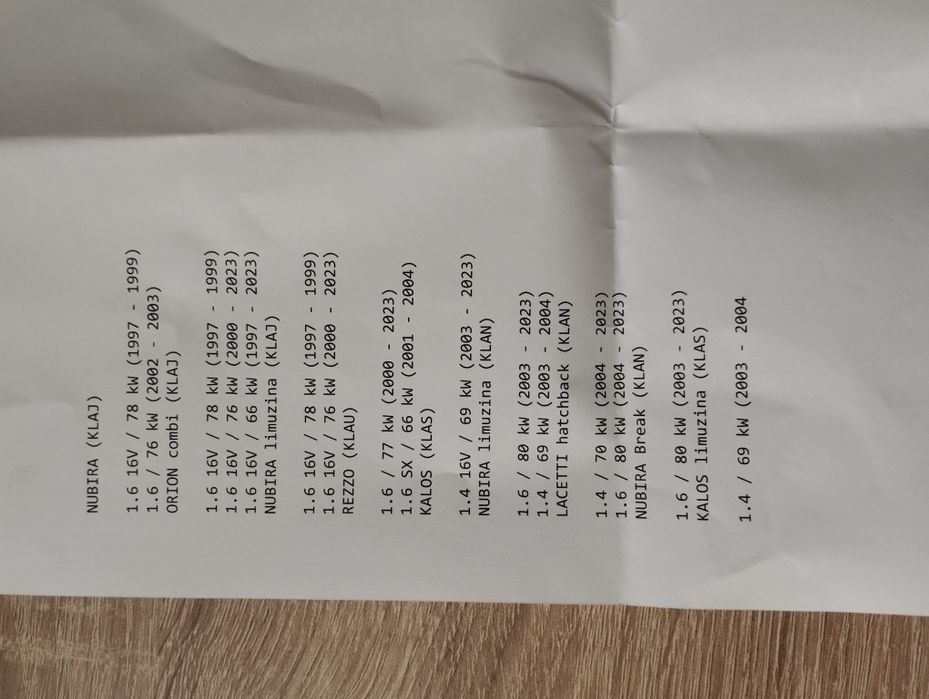 Fulie vibrochen compatibila pentru mai multe modele Daewoo/Chevrolet