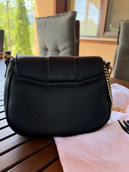 LOVE MOSCHINO черна чанта + прахова топбичка