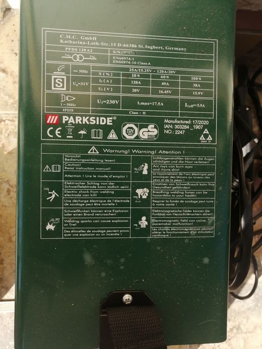 Aparat de sudura cu fir Parkside