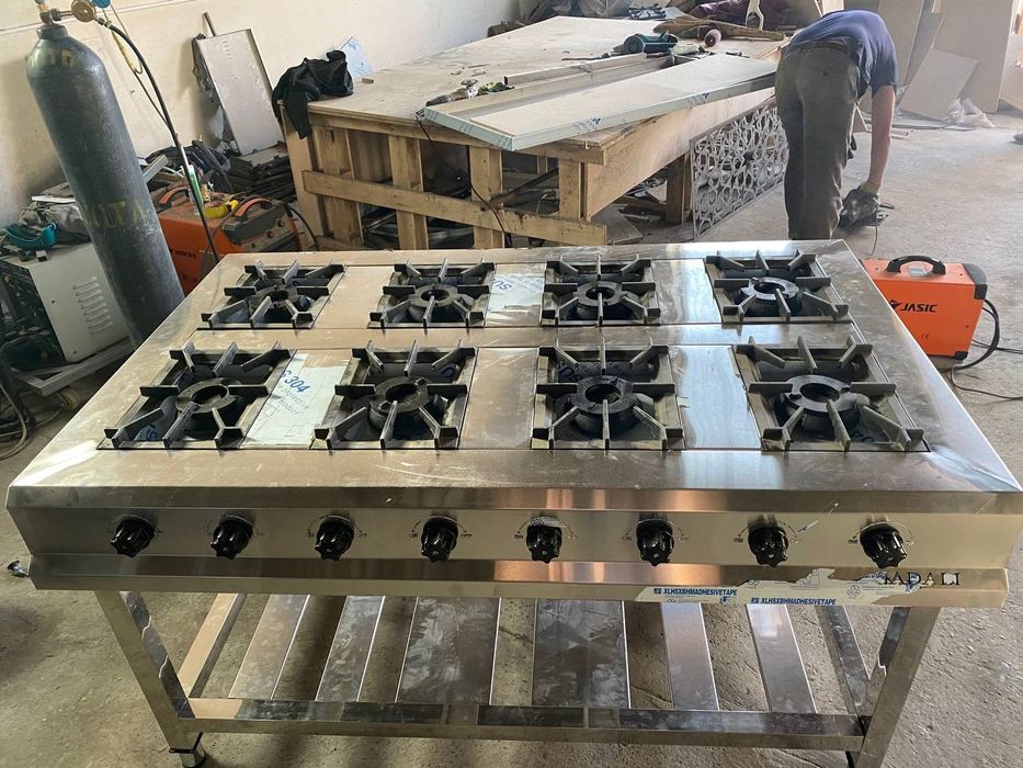 Газ плита,ошхоналар учун,Хар хил турдаги