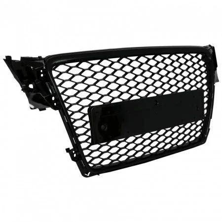 Grila centrala tip RS4 compatibila cu Audi A4 B8(2008-2012) negru lucios