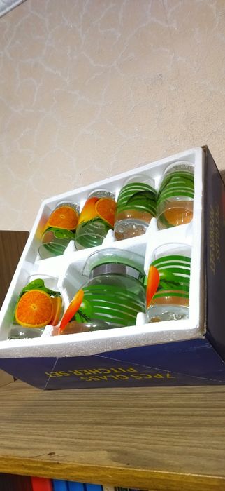 Набор бокалов 6 шт + Чайник