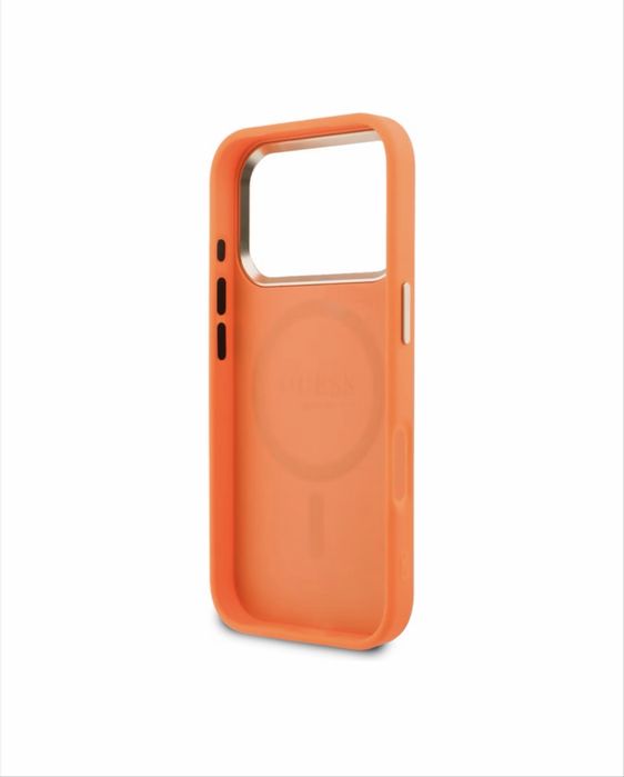 Защитен калъф GUESS Peony Hot Stamp Mag Safe,оранжев, за iphone 17 pro