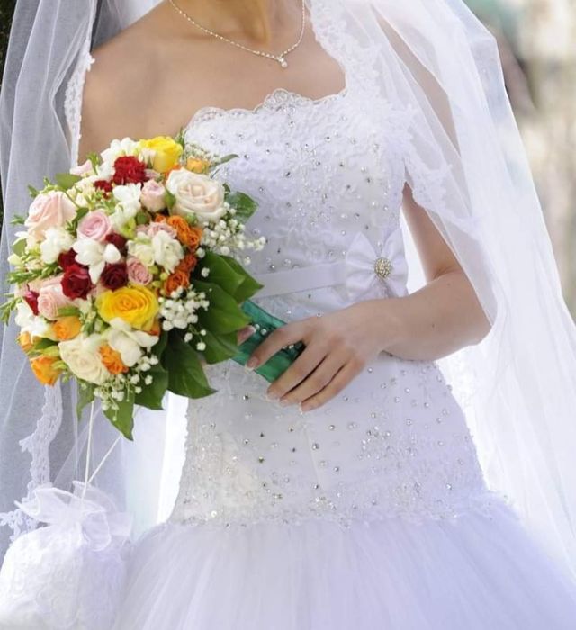Rochie de mireasa, marimea S, stil printesa, A-line