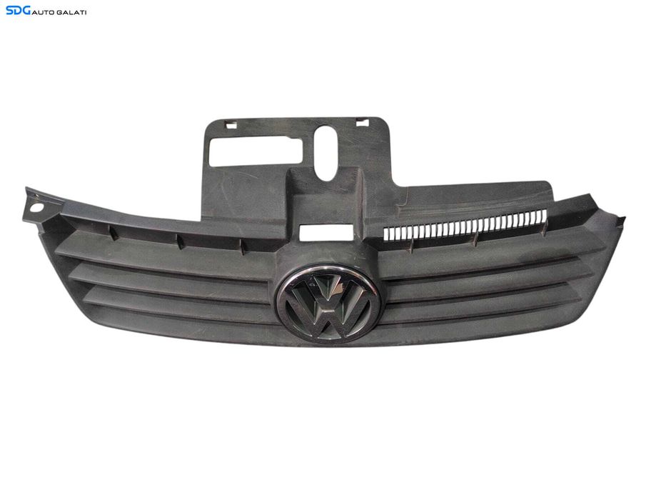 Grila Centrala cu Emblema Sigla de pe Bara Spoiler Fata Volkswagen Polo 9N 9N2 2002 - 2005 (Lipsa Ureche Dreapta) [LC0153SOS]