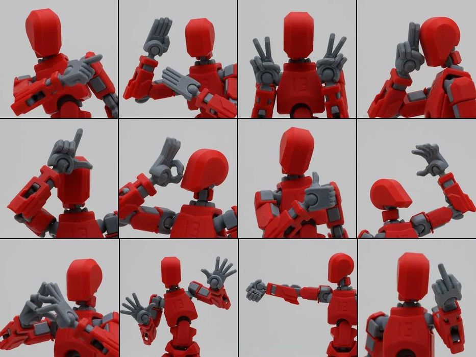 3d принтиран манекен/фигурка за сглобяване