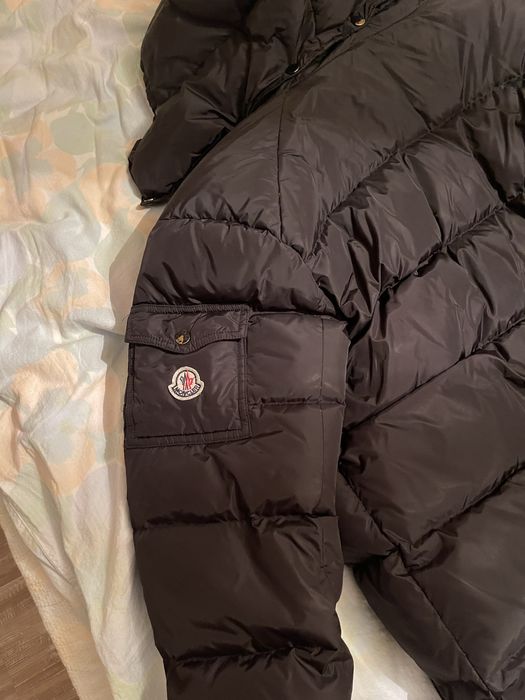 Мъжко черно яке moncler гъши пух
