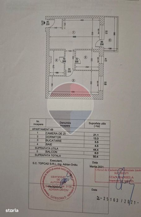 Vanzare apartament 2 camere Hils Pallady