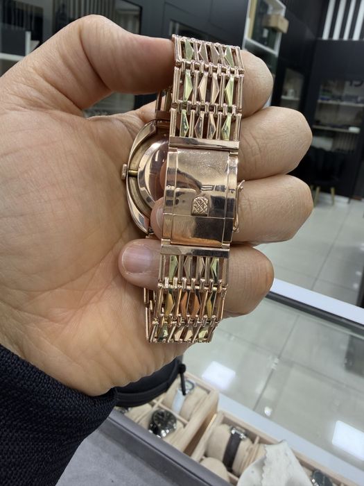 Золотые Часы Ракета Ажурные С Браслетом