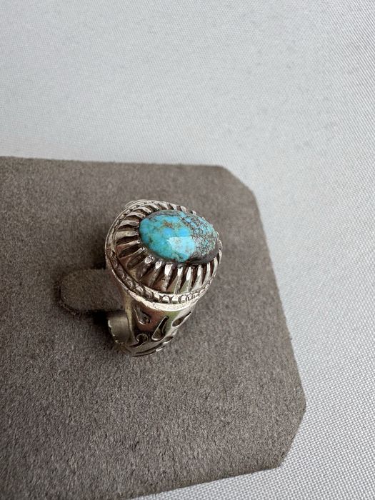 Inel Navajo din argint si turcoaz
