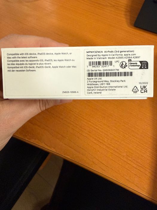 Слушалки Apple Airpods 3rd Generation Като Нов