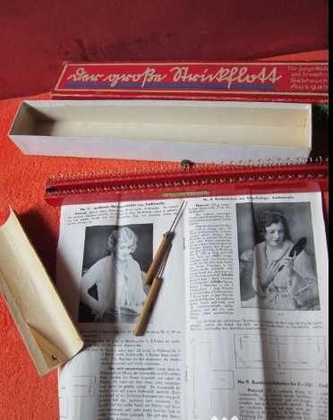 cadou rar Germania 1936 aparat tricotat de colectie,original