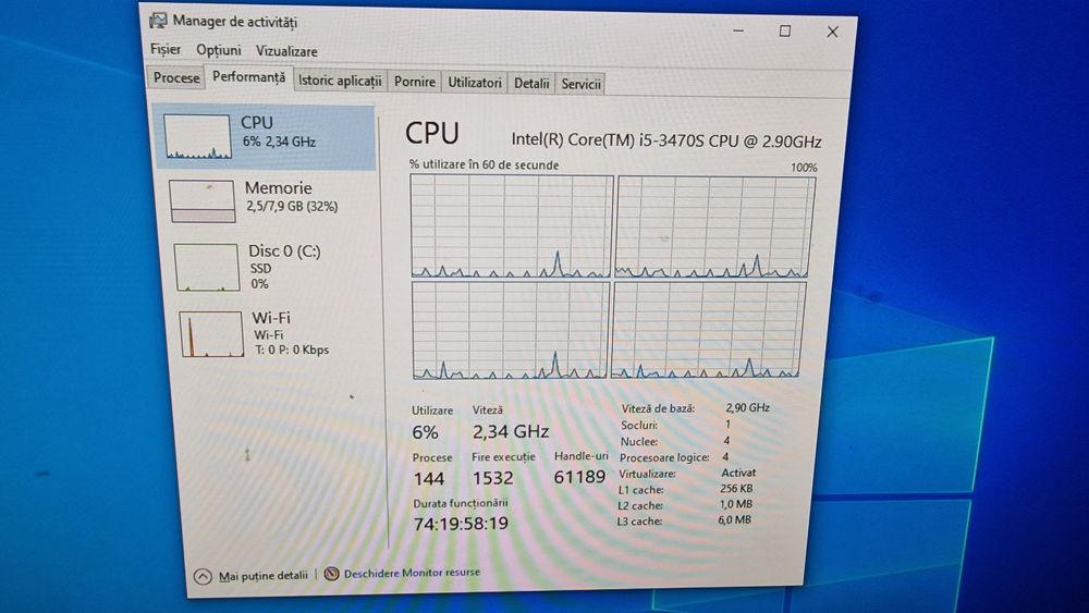 HP Elite desktop 8300 SFF i5, 8gb ddr3, 128gb ssd, wifi, windows, offi