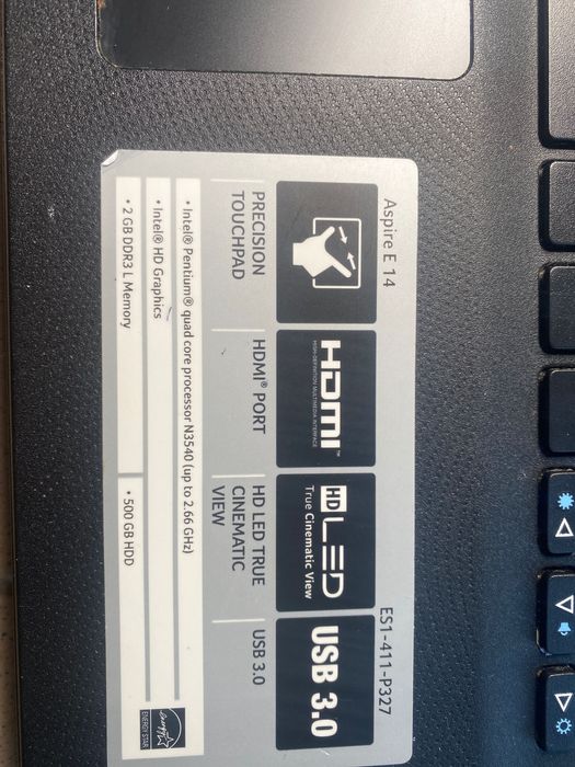 Лаптоп acer aspire e14