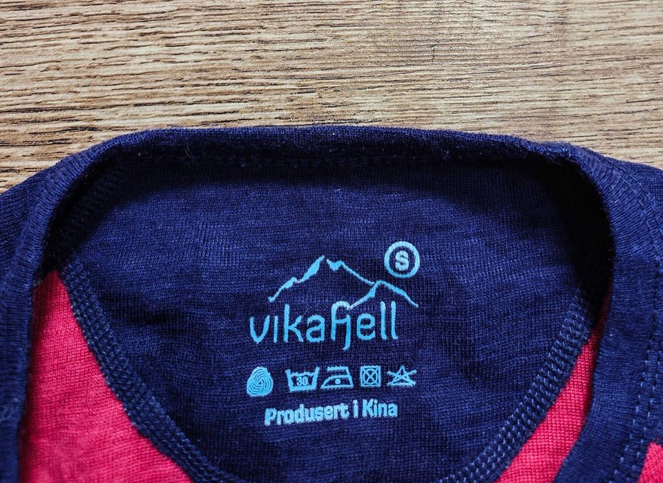 Vikafjell 100% Мериносова вълна дамска термо фланелка размер S