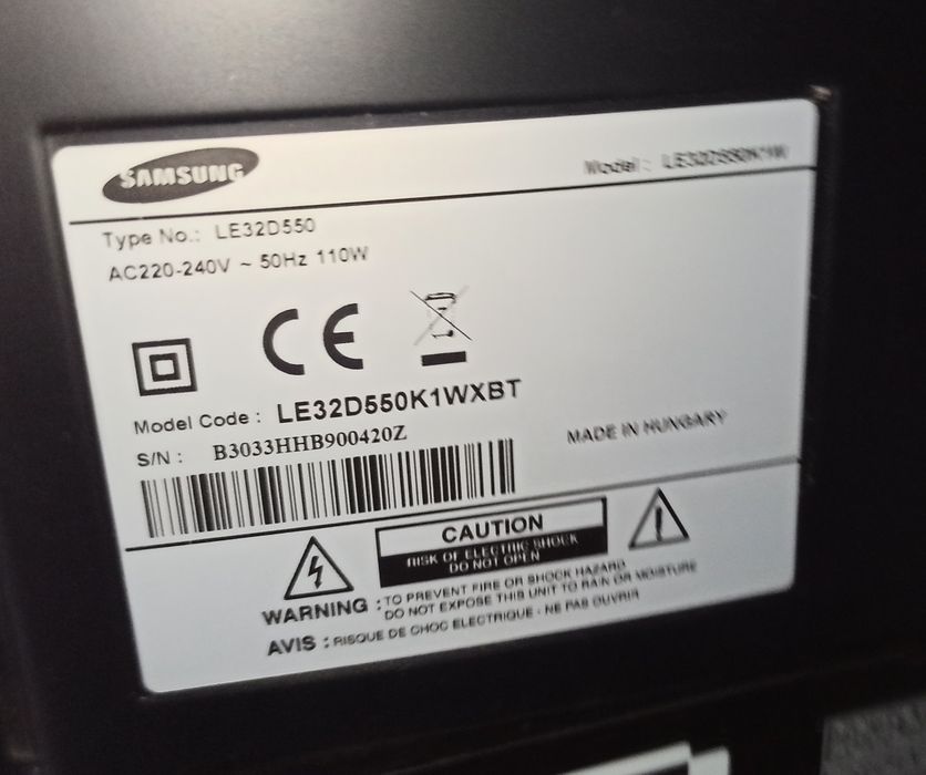 Televizor LED 32” Samsung Full HD LED32D550 in stare foarte buna