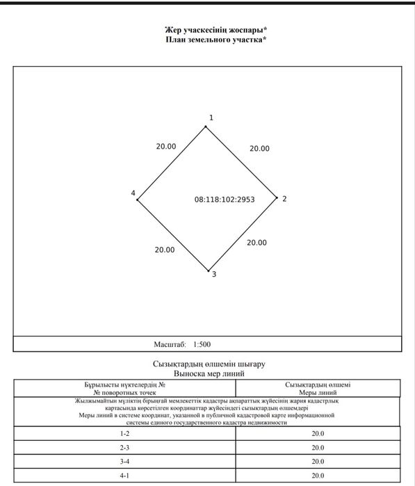 Угловой участок 4 сот. в Асане (Юго-Восток) — идеальный квадрат!»