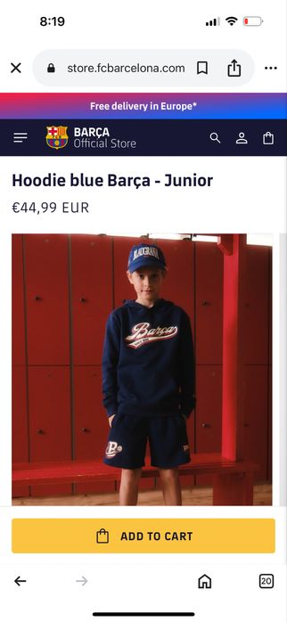 Суитшърт на Барселона