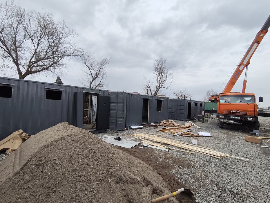 Контейнер Уйлар Офис Ёток Хона Санузел раздельный Охрана бутка