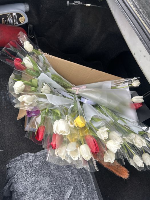 Цветы 25000 цена 51 тюльпаны