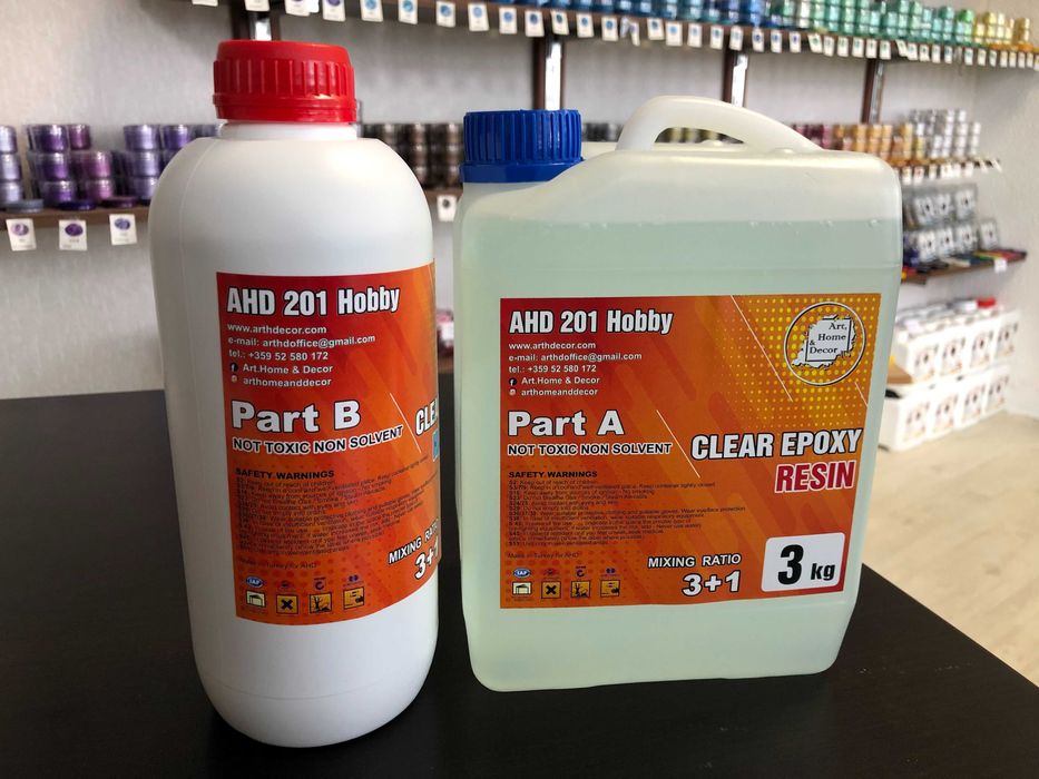 Еpoksidna smola  AHD 201 HOBBY CLEAR EPOXY-4КГ.-Универсална