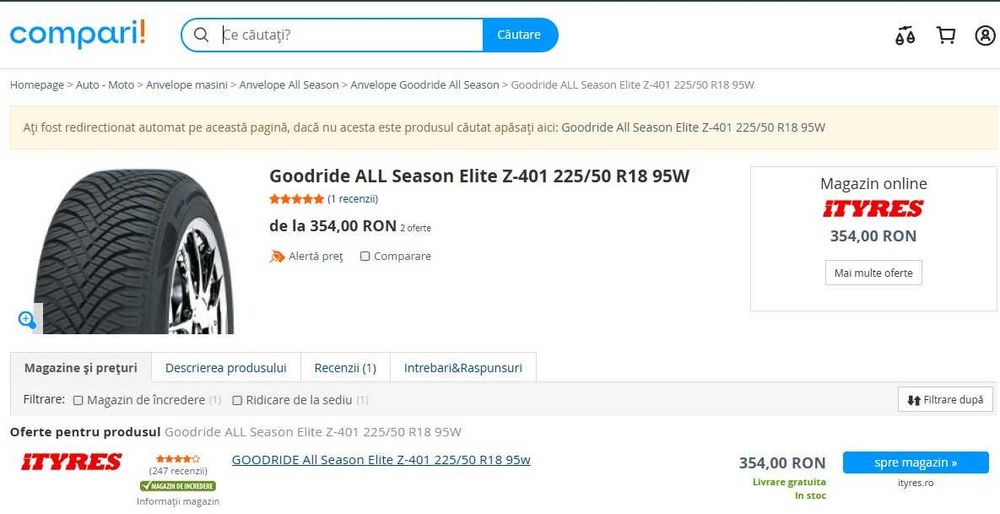 Goodride All Season Elite Z-401 225/50 R18 95W