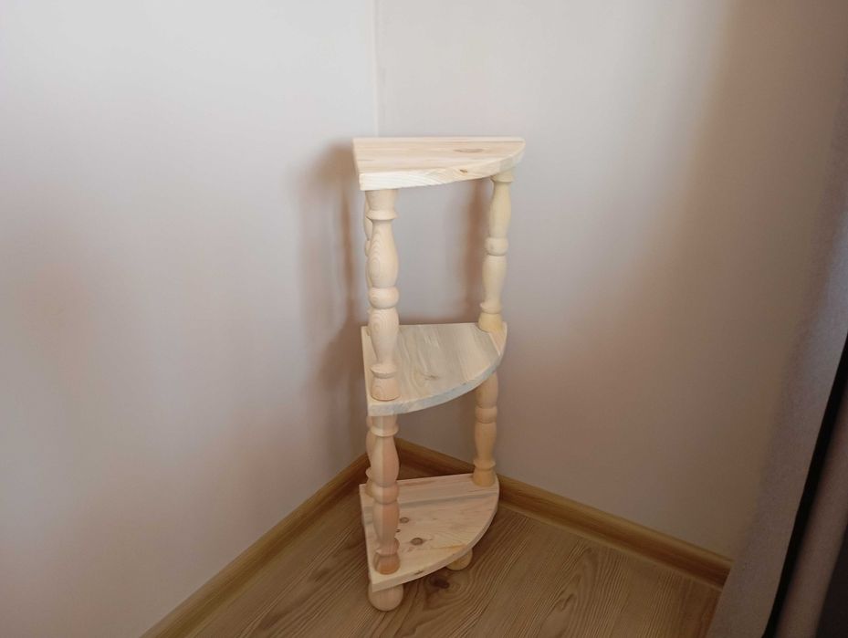 Ъглова етажерка (натурална) !!!