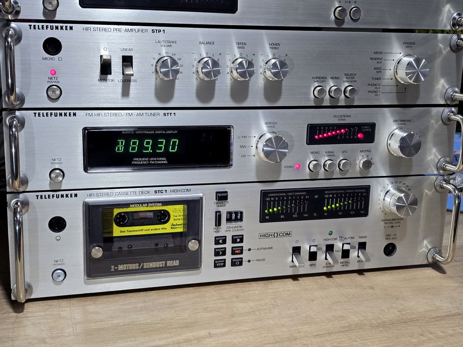 Linie audio TELEFUNKEN, amplificator, preamplificator, deck, tuner