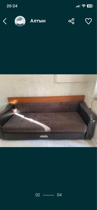 2  Сандық  бағасы 30 000.    Диван 3/1 бағасы 50 000. б/у