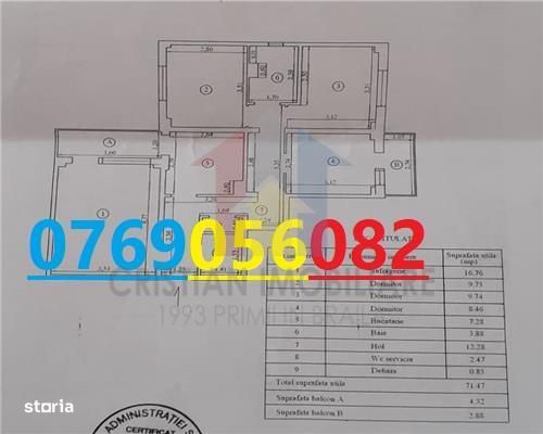 AP 4 camere, Plantelor, Confort 1 decomandat - 80 mp — fotografia 1
