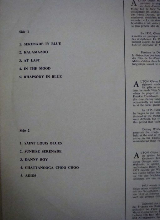 LP "The Glenn Miller orchestra"