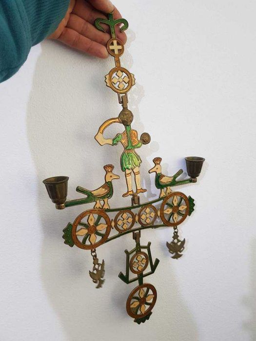 Donariu rusesc din bronz masiv si email