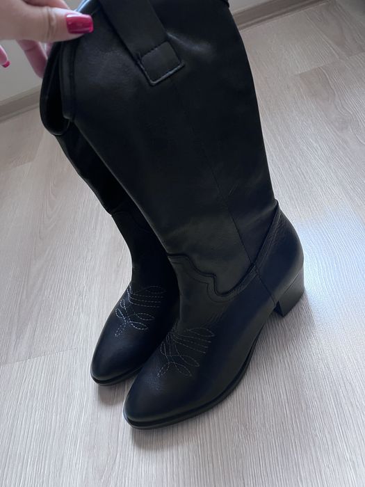 Дамски кожени ботуши - естествена кожа