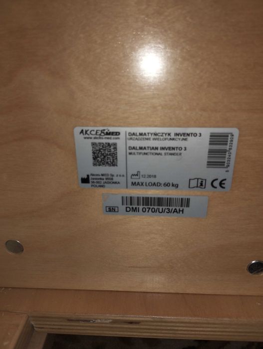 Комбиниран стол вертикализатор далматитец размер 3