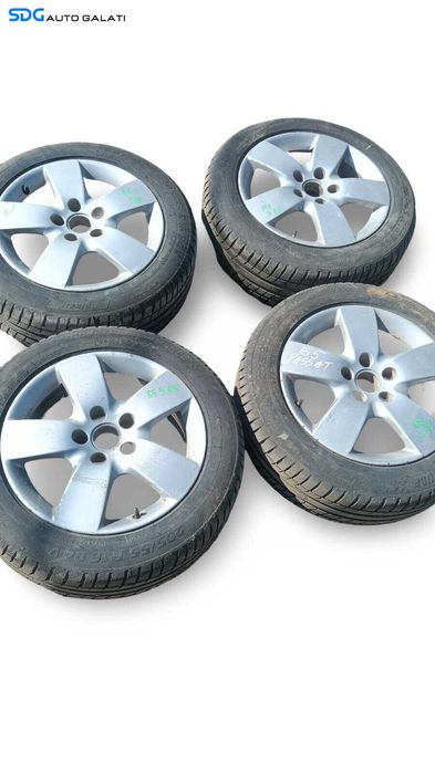 Set 4 Jante Janta Roata Roti Aliaj 205 55 16 R16 Volkswagen Scirocco 2008 - 2016 (4B0601025AA, 7Jx16 H2, ET45) [MX0751]