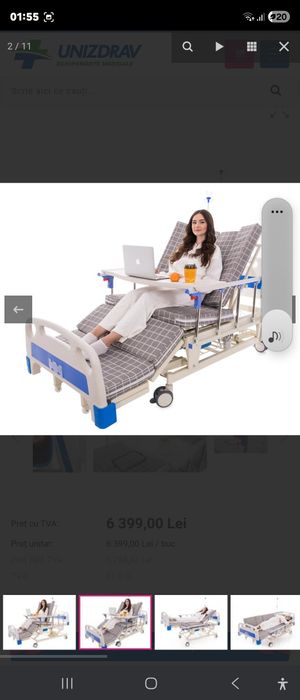 Cel mai bun pat medical pentru  persoane  imobilizate