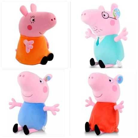 Комплект Плюшени играчки Пепа Пиг и Джордж, Peppa Pig плюшена играчка