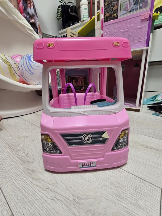 Rulota Barbie Camper transformabila multe zone de joaca predare locala