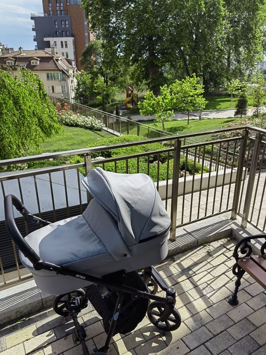 Бебешка количка Retrus Vaya 3 в 1 Gray ECO 2023