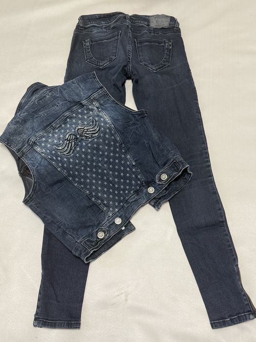 Дънки Дънков елек BERSHKA