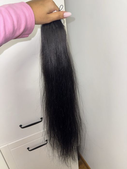 Extensii brunete, calitate premium, virgine, rusești, peste 60 cm